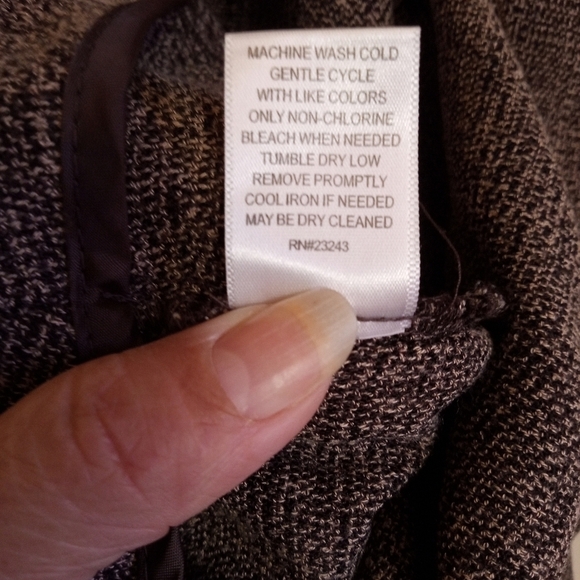 NY&CO 7th Ave Suiting Collection brown/tan lightweight tweed skirt - Picture 9 of 9